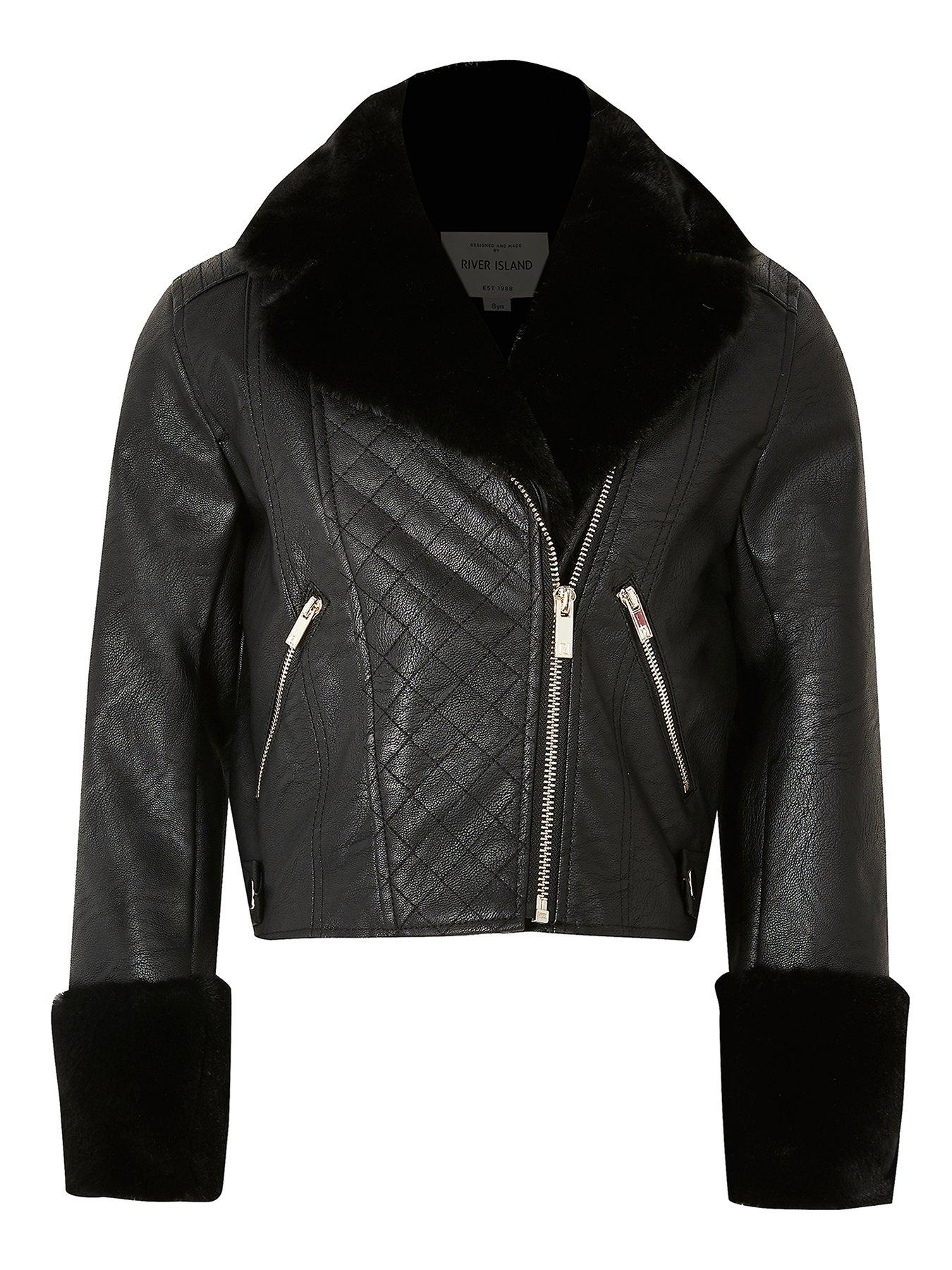 river island girls biker jacket