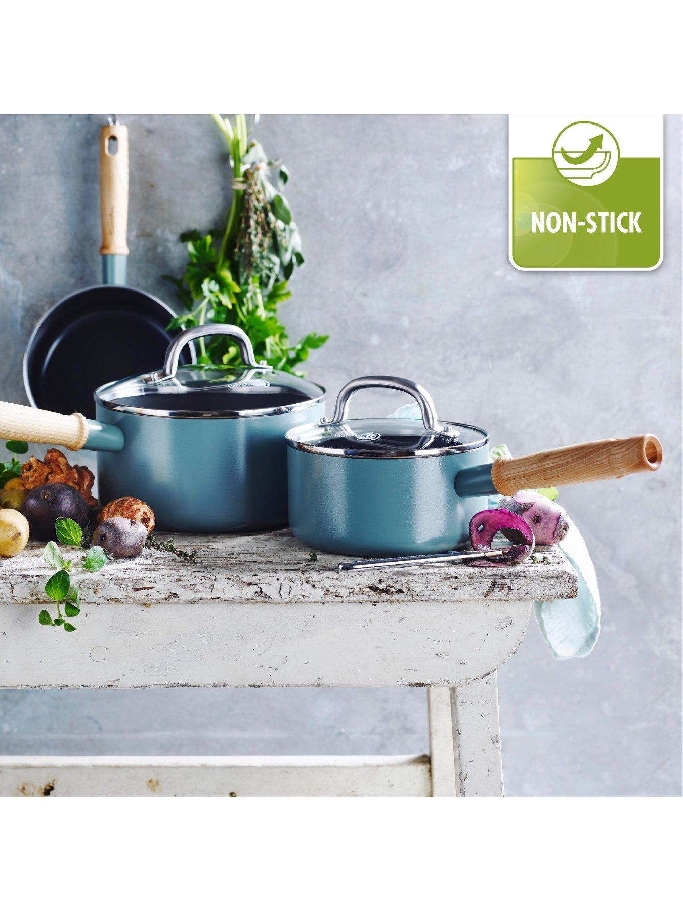GreenPan Mayflower 3Piece Ceramic NonStick Induction Saucepan Set