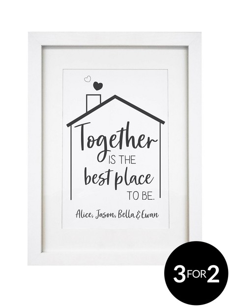 the-personalised-memento-company-personalised-best-place-to-be-a4-framed-print