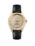  image of vivienne-westwood-conduit-gold-dial-black-leather-strap-watch