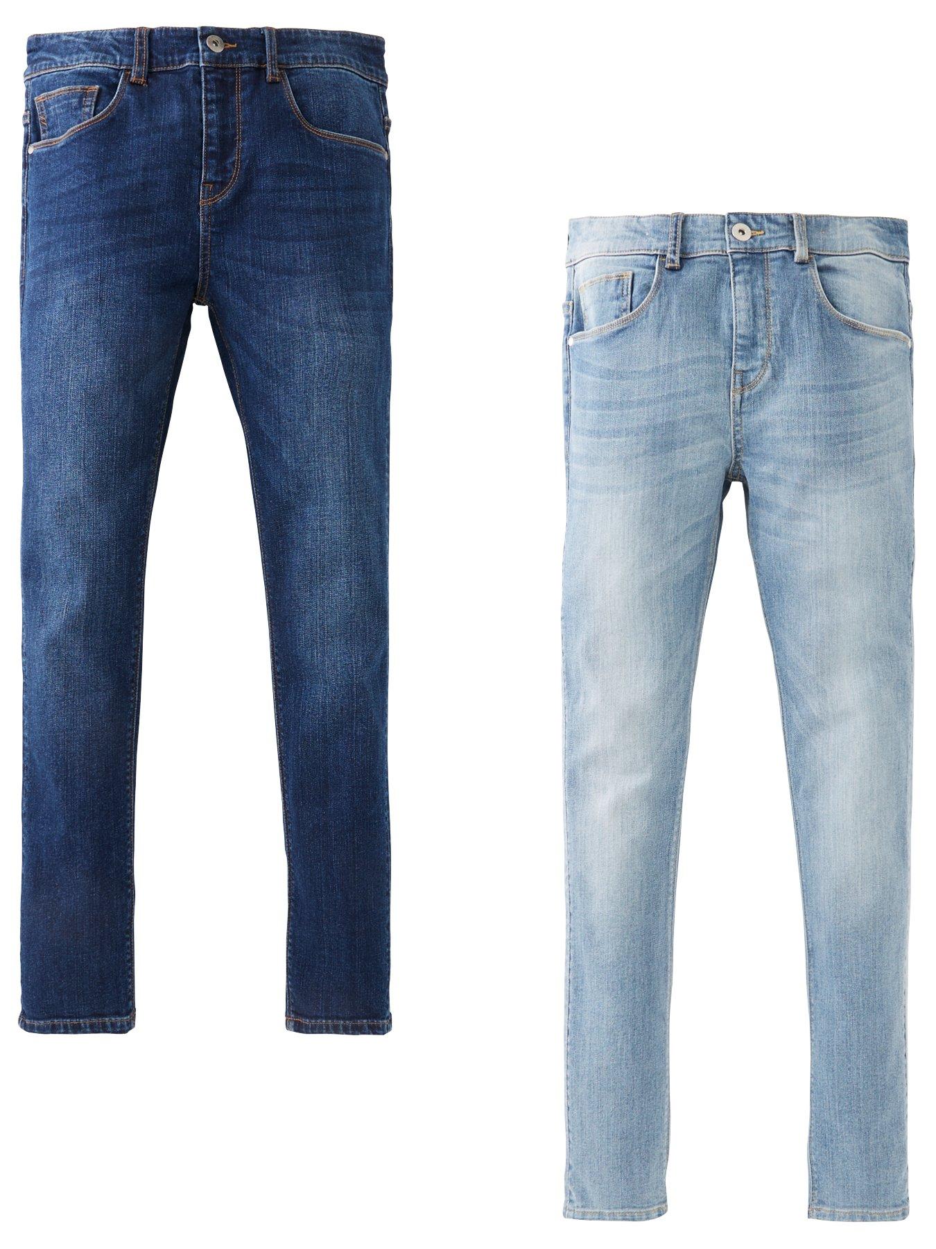 front image of v-by-very-boys-2-pack-skinny-jeans-bleachnbspdark-wash