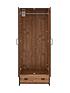  image of jackson-3-piece-packagenbsp-nbspkids-2-door-1-drawer-wardrobe-22-drawer-chest-and-2-drawer-bedside-chest-rustic-pine-effect