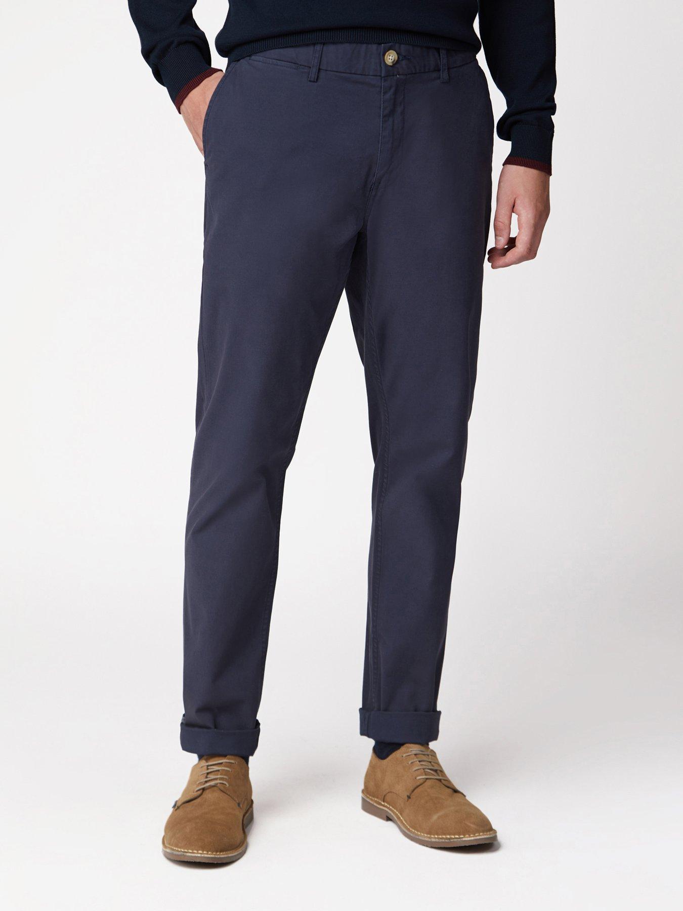 ben sherman solid stretch chino pants