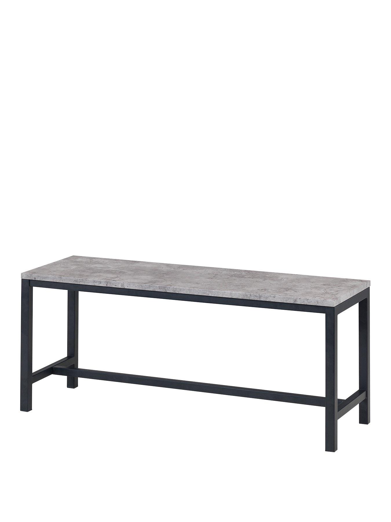 image of julian-bowen-staten-120-cm-dining-table-2-benches