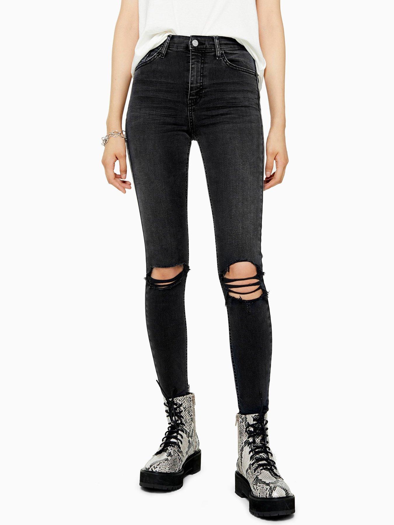 grey ripped jamie jeans