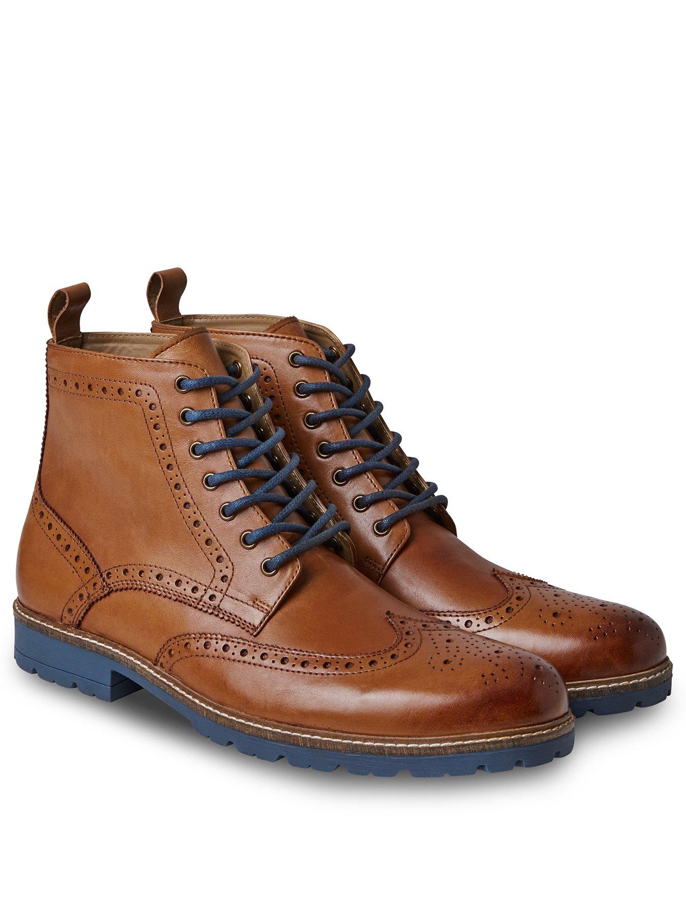 tan brogue boots