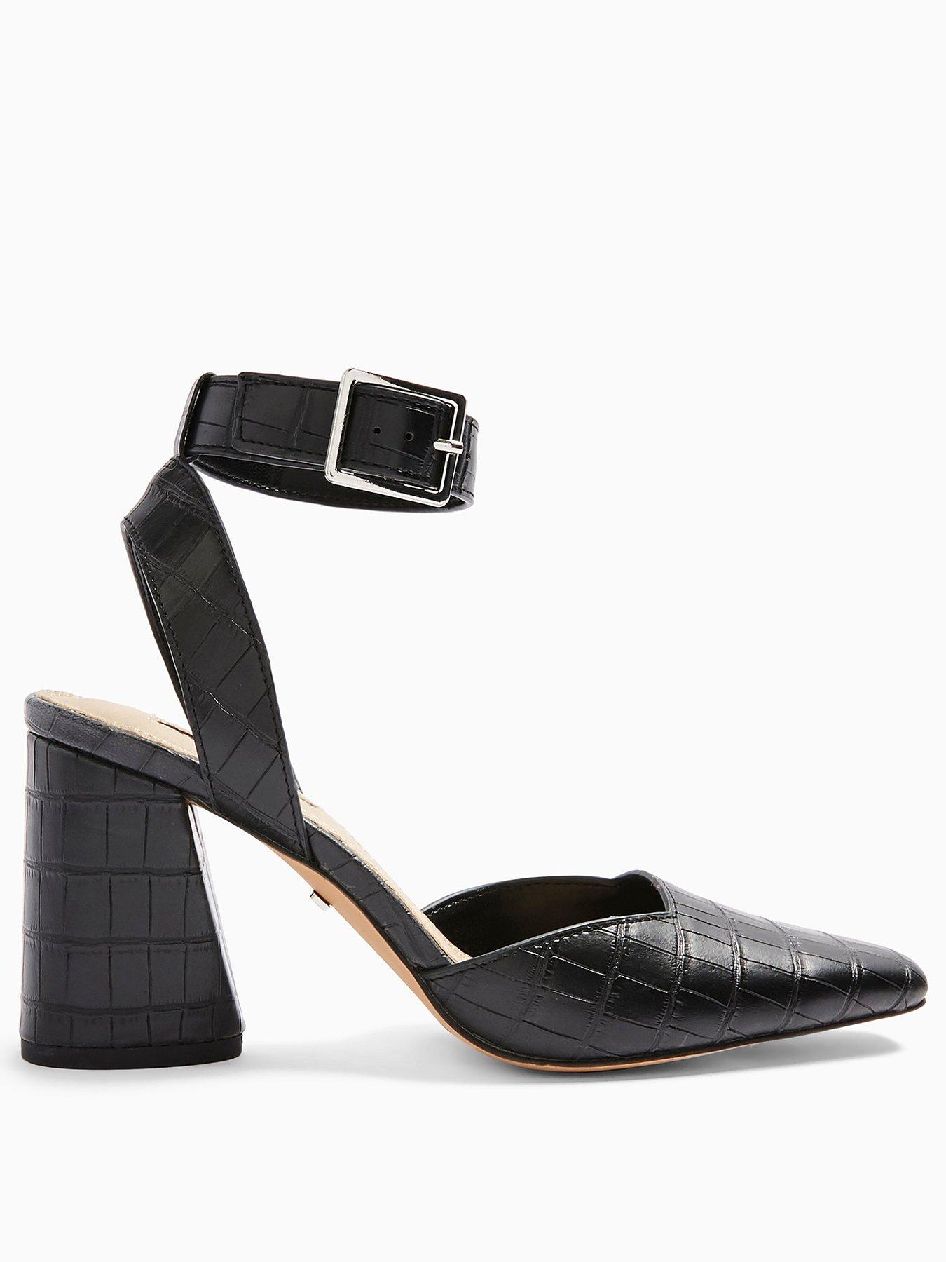 size 2 black court shoes