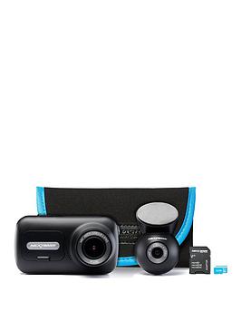 Nextbase   322 Dash Cam Exclusive Bundle With Rear Camera, 32Gb Memory Card And Carry Case