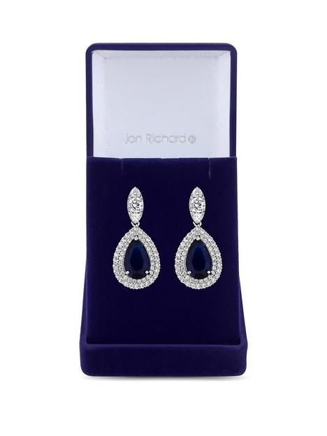 jon-richard-jon-richard-cubic-zirconia-baguette-navette-sapphire-pear-drop-earring