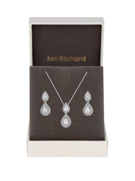 jon-richard-double-pear-drop-pendant-and-earring-set
