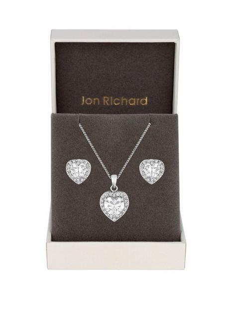 jon-richard-cubic-zirconia-pave-heart-pendant-and-earring-set