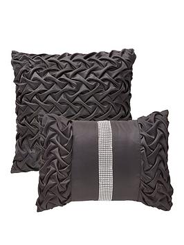 Very Mia Set Of 2 Black Cushions Picture