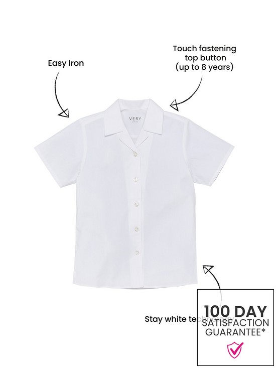 back image of v-by-very-girls-3-pack-revere-short-sleeve-school-blouse-white