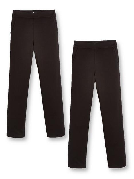 v-by-very-girls-2-pack-jersey-school-trousers-black
