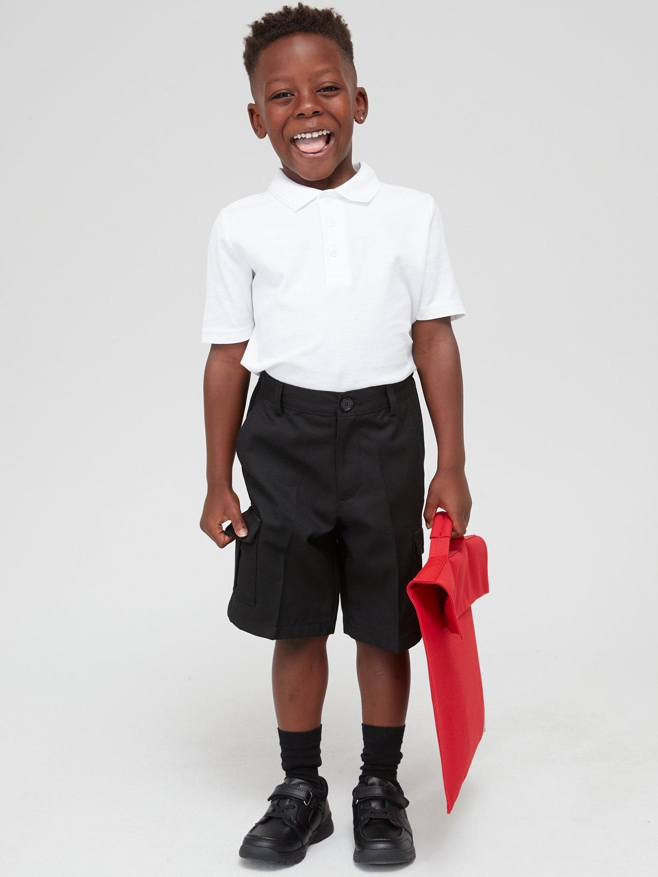 Black school shop polo shirts