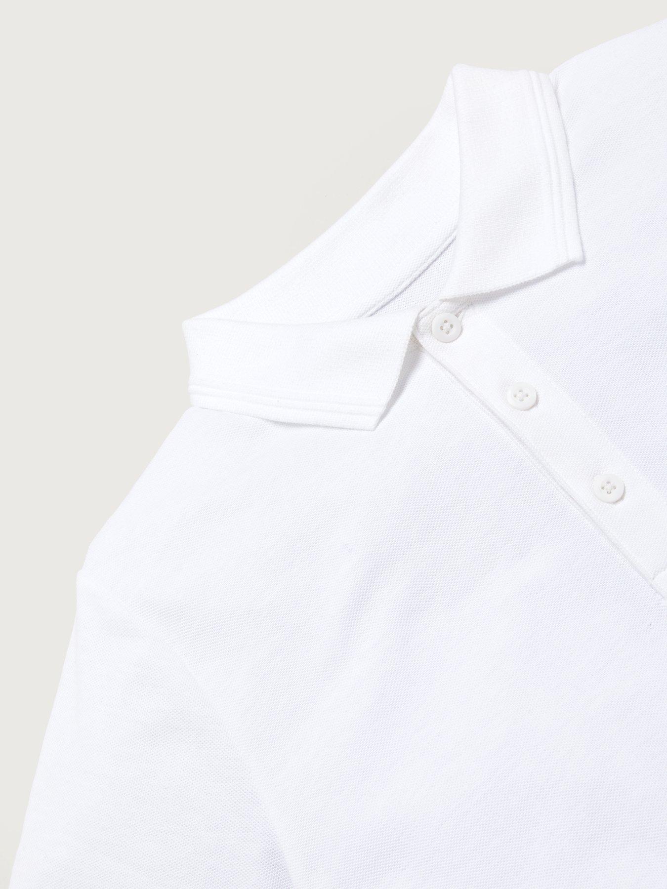 Image 5 of 6 of Everyday Boys 5 Pack Polo School Tops - White