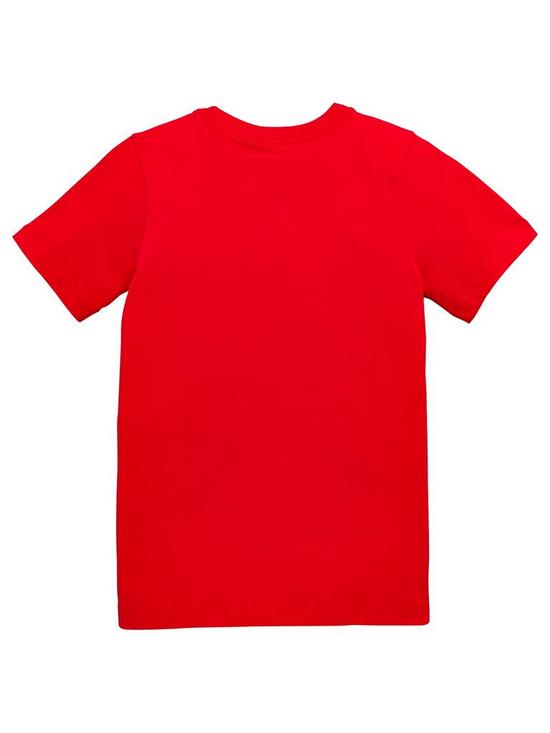 back image of nike-sportswear-older-boys-futura-icon-t-shirt-red