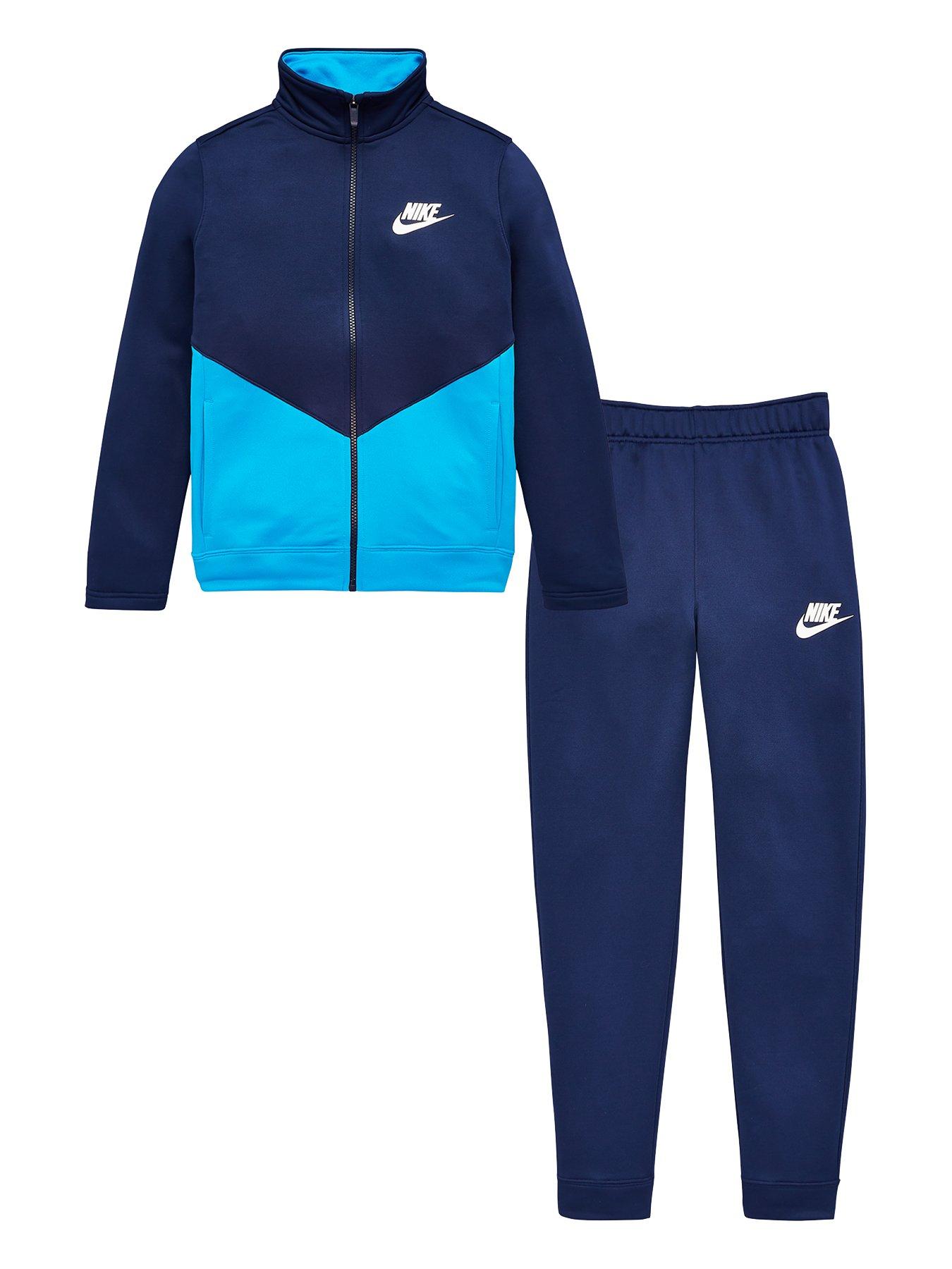 boys blue nike tracksuit