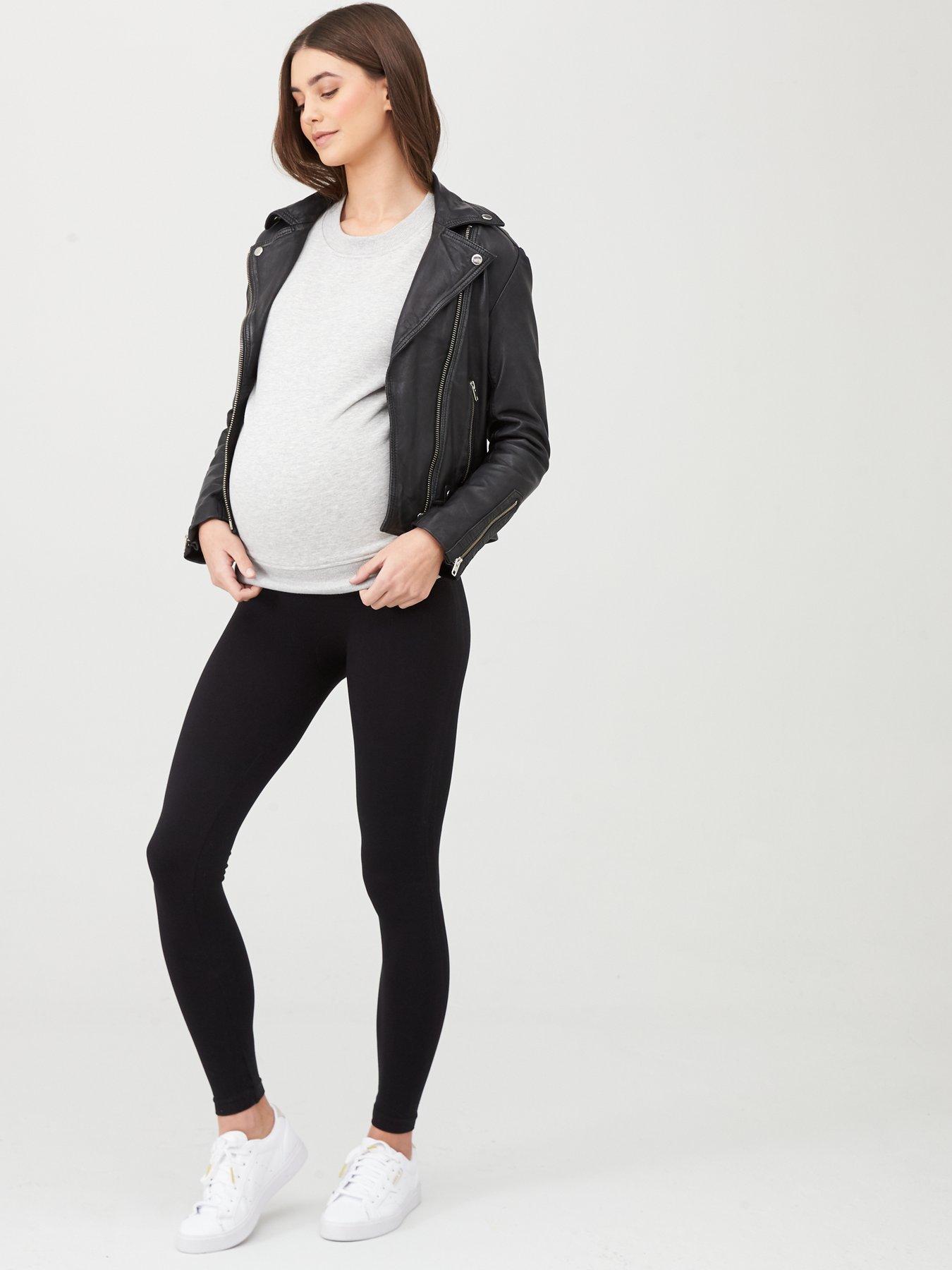 Buy SPANX® Medium Control Black Faux Leather Shaping Leggings from Next  Ireland