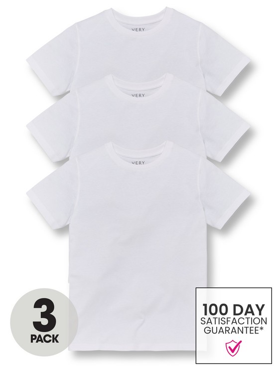 front image of everyday-unisex-3-pack-school-sports-t-shirts-white
