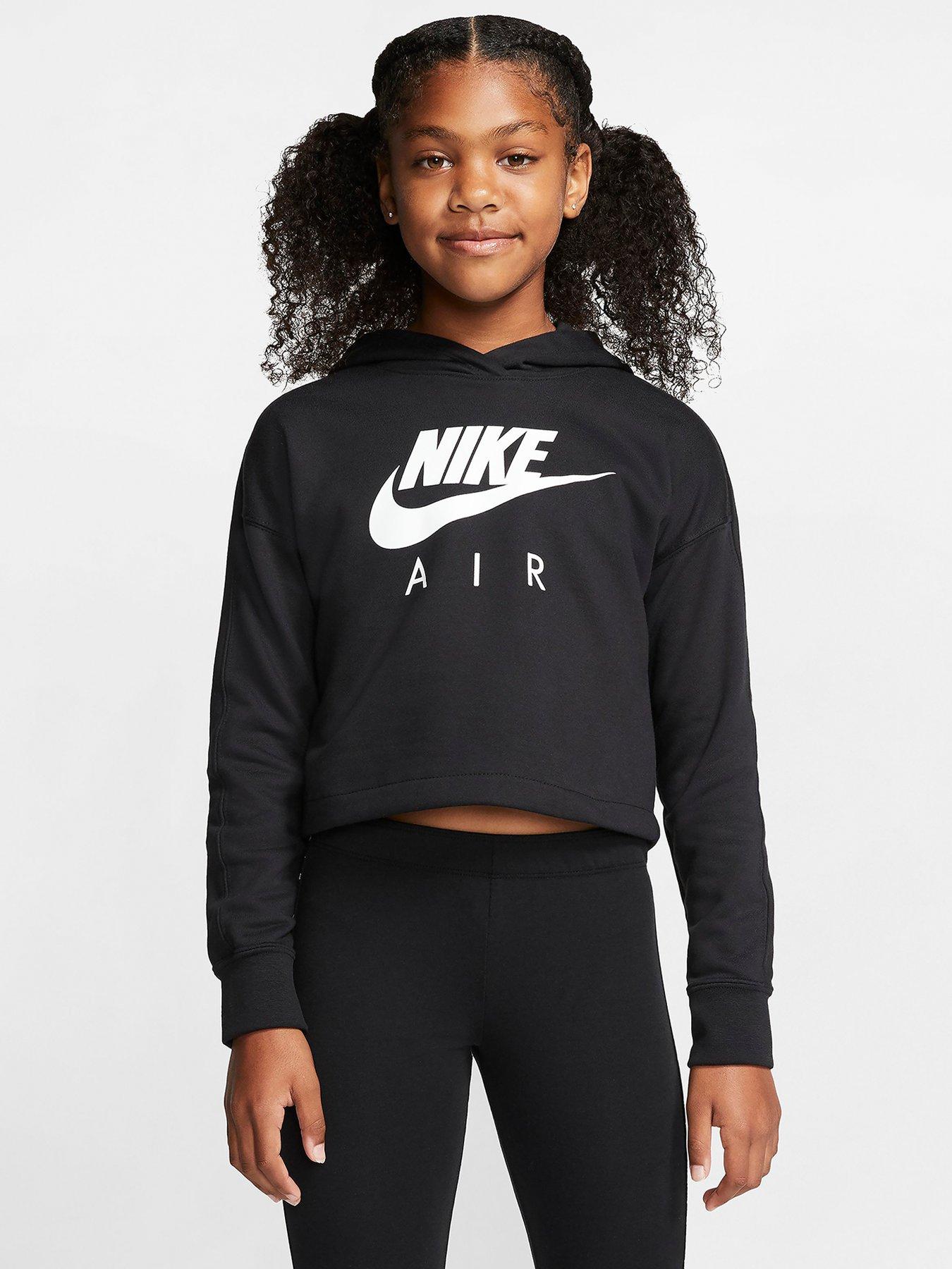 nike girls black hoodie