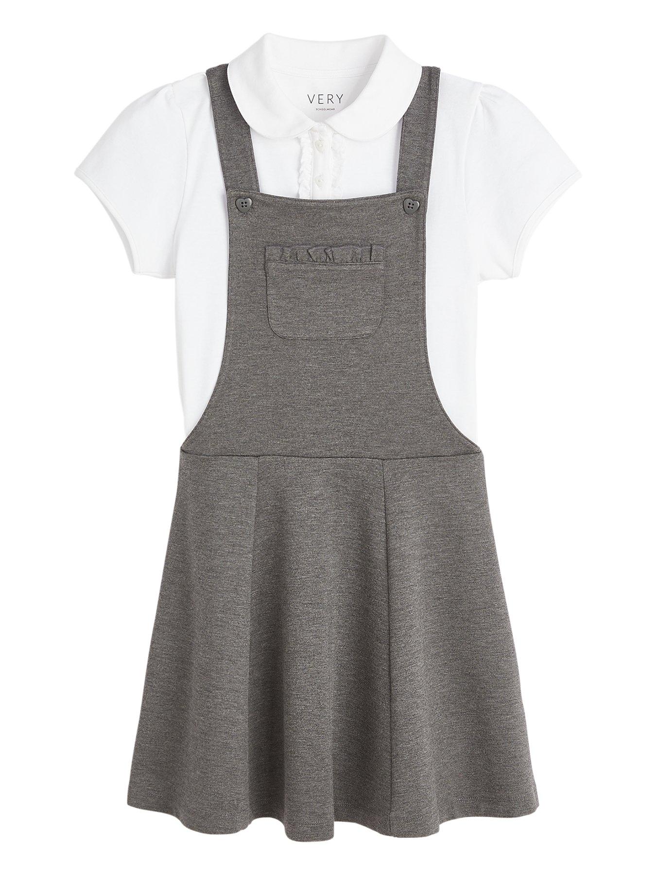 girls jersey pinafore