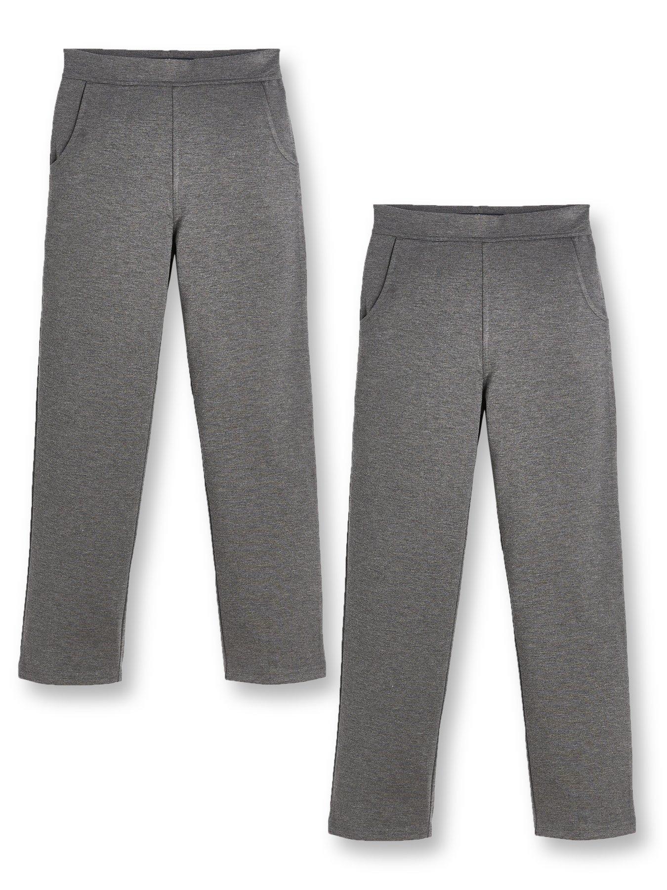 everyday-girls-2-pack-jersey-school-trousers-grey