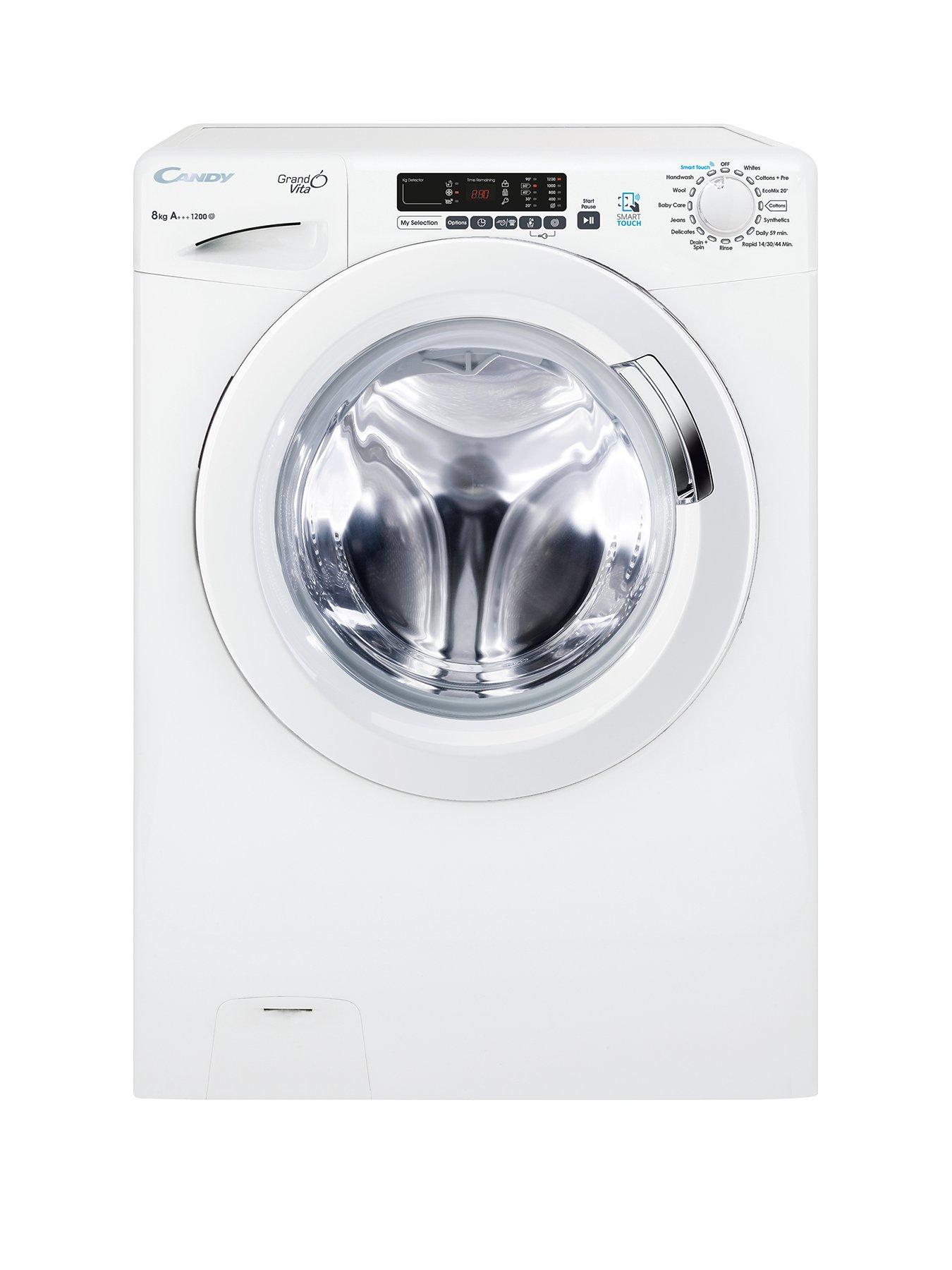 Candy Grand O Vita Gvs128d3 8kg Load 1200 Spin Washing Machine With Smart Touch White Littlewoods Com