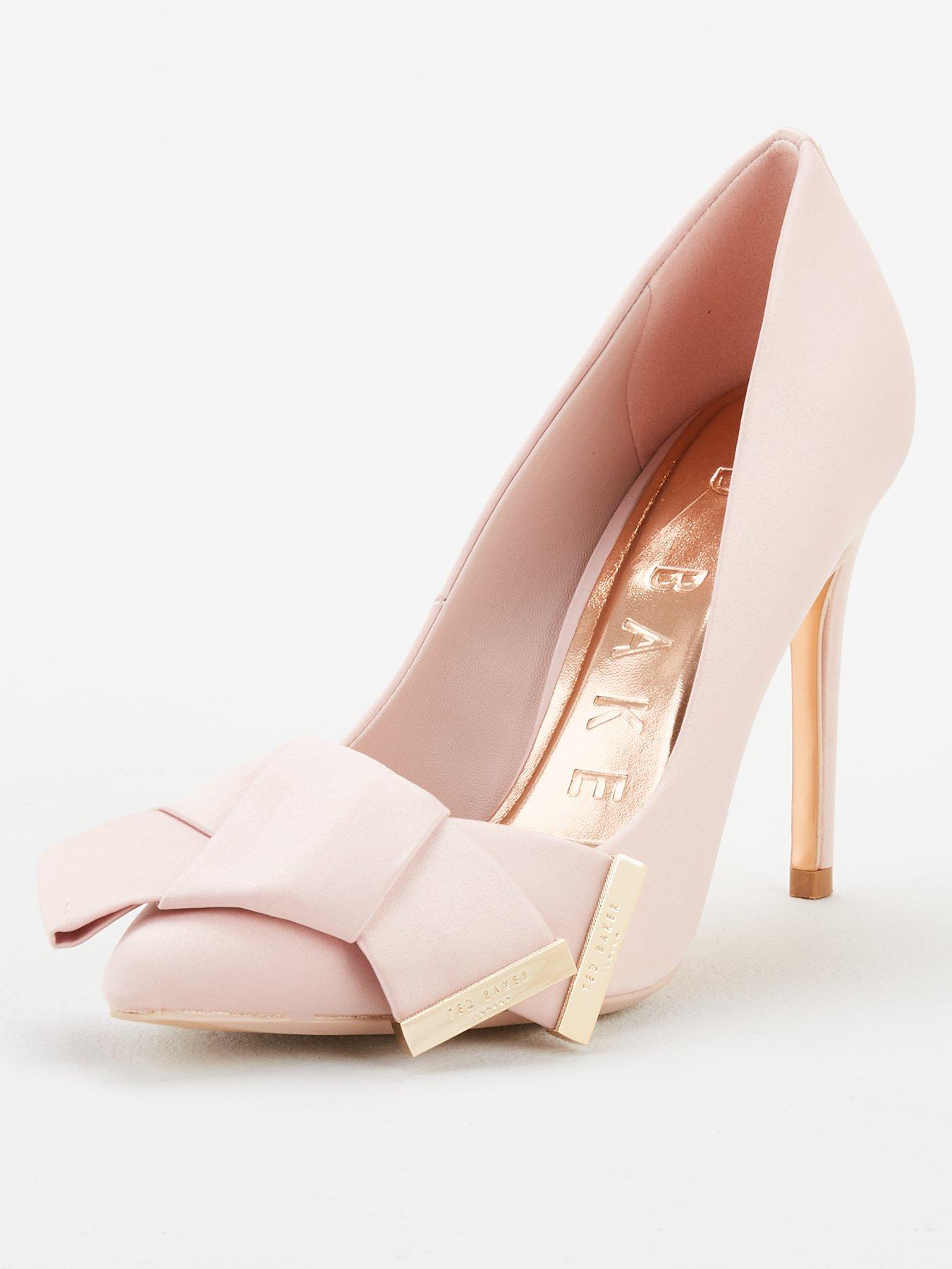 pink nude court shoes