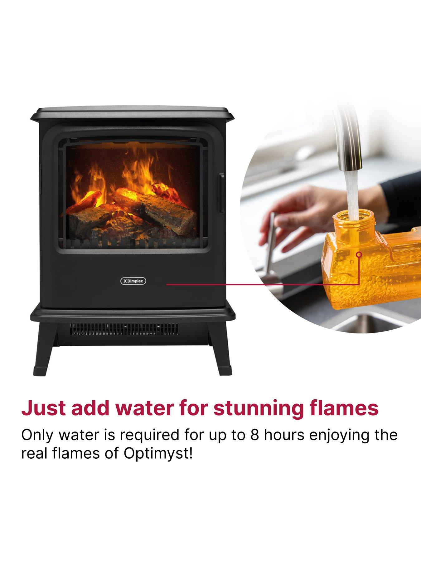 Image 3 of 7 of Dimplex Bayport Optimyst Water Vapour 2kW Electric Stove Fire, Remote Control