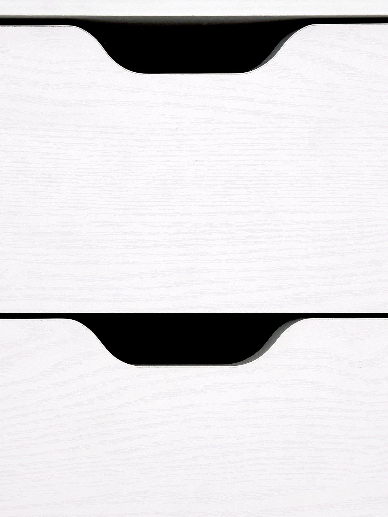 Image 5 of 6 of The Very Collection Aspen Slim 4 Drawer Chest - White Oak Effect