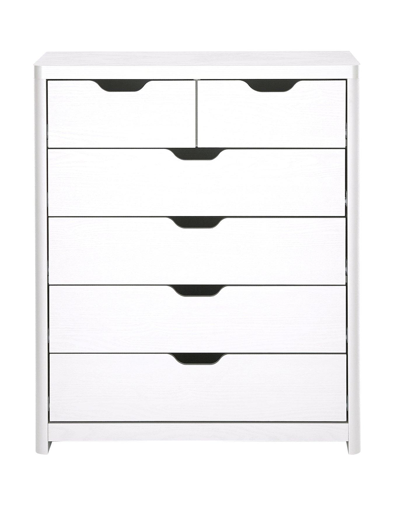 Image 2 of 6 of Very Home Aspen 4 + 2 Drawer Chest - White Oak Effect