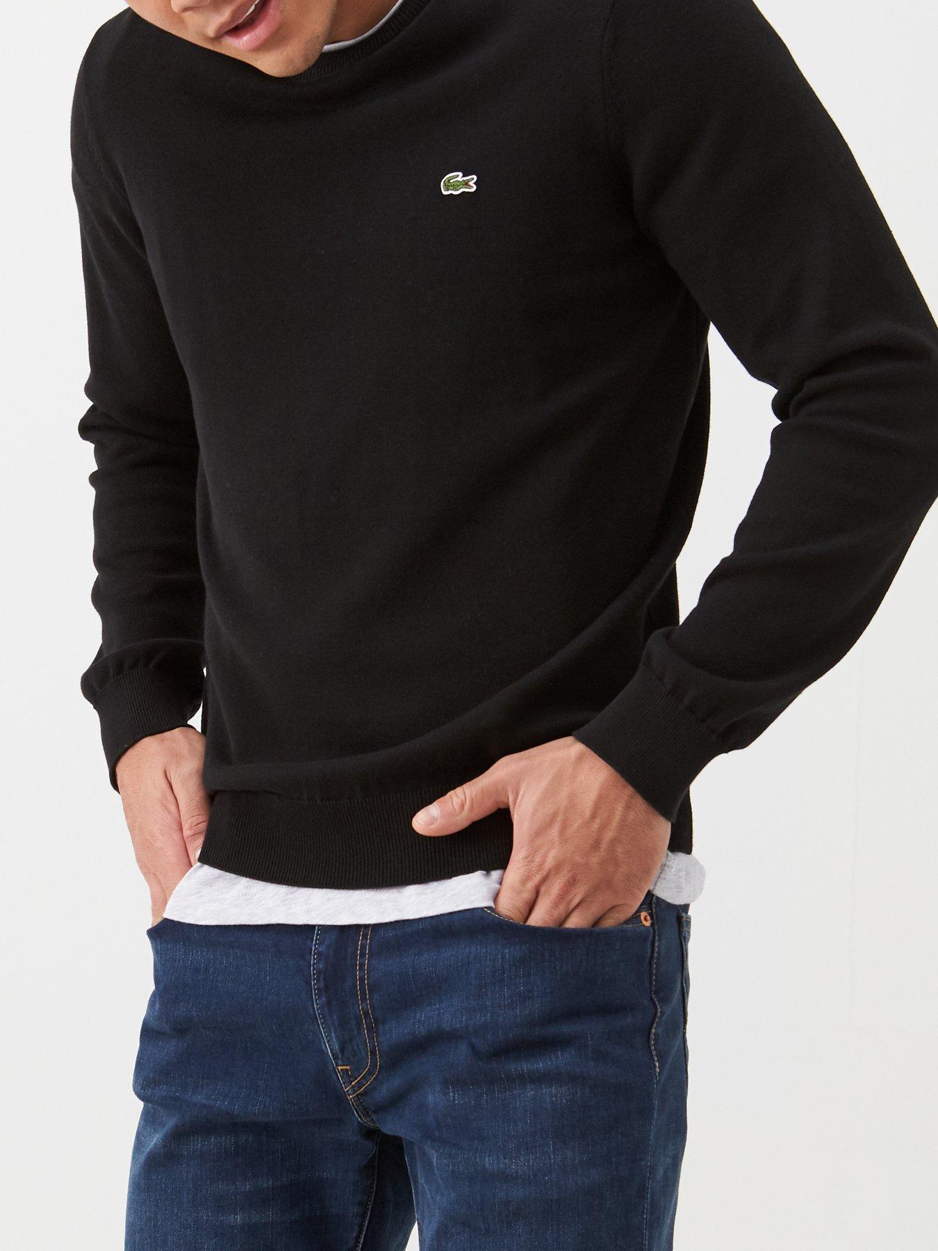 undefined Classic Crew Neck Knitted Jumper - Black