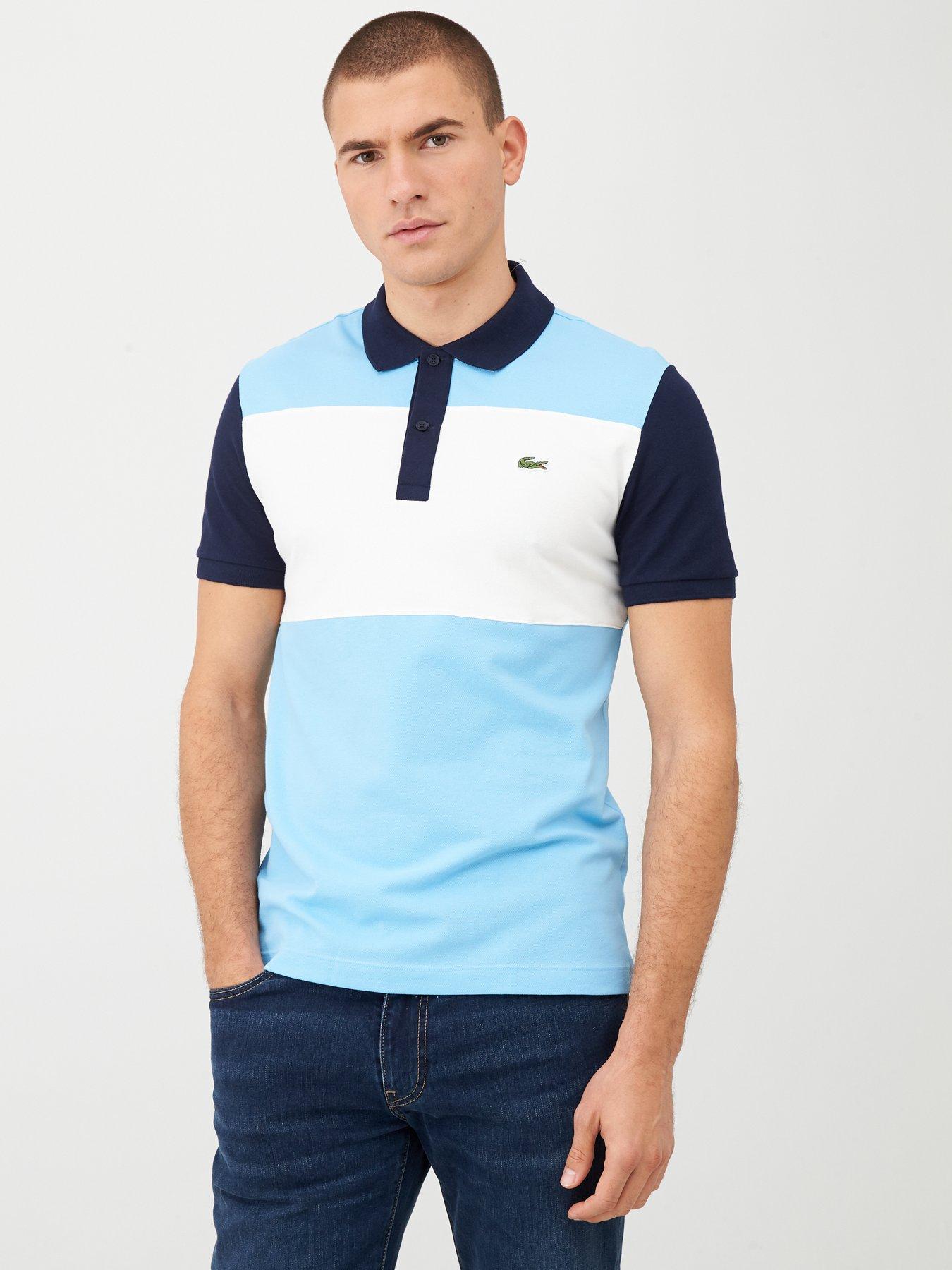 light blue lacoste shirt