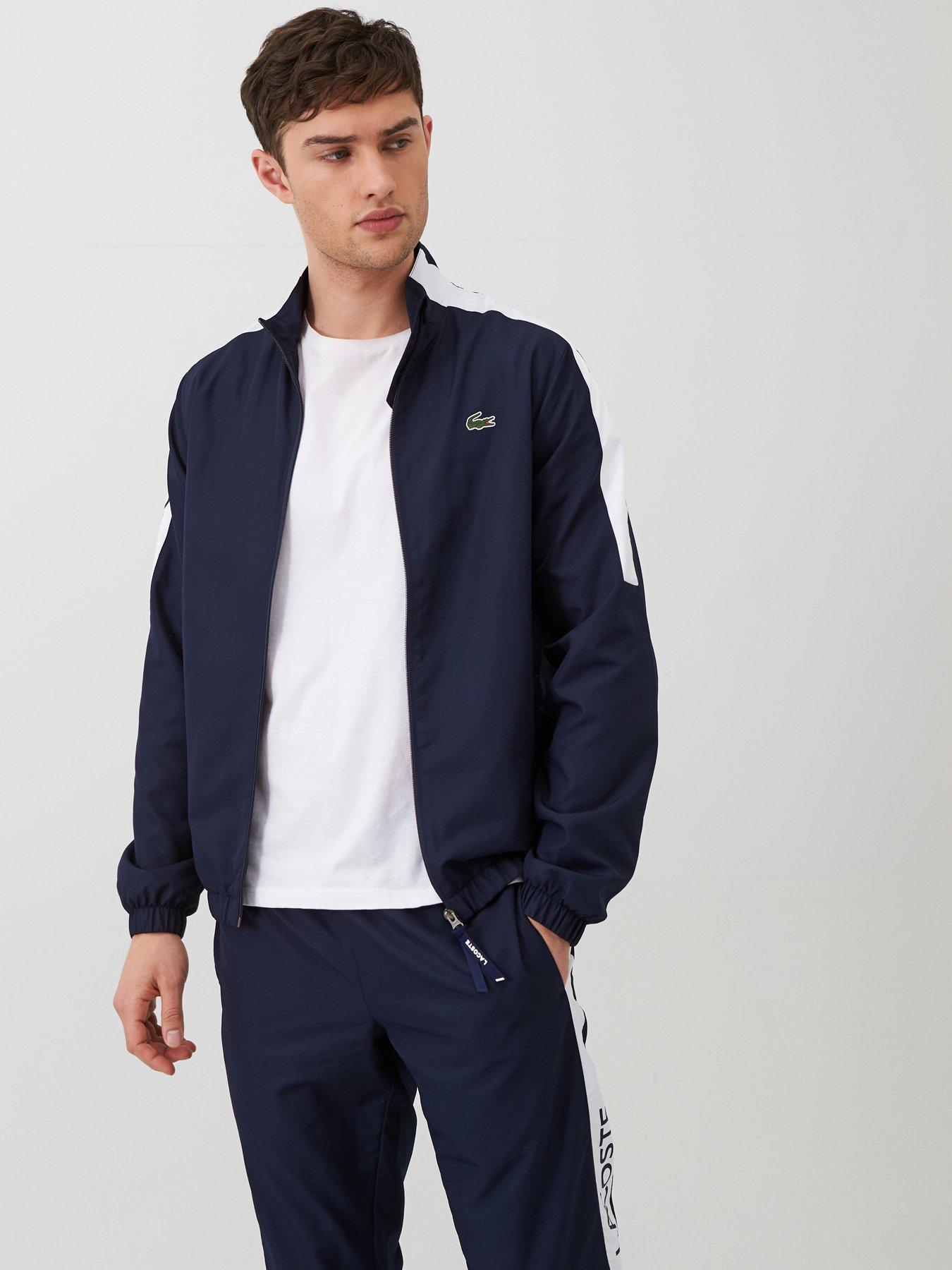 lacoste tracksuit navy