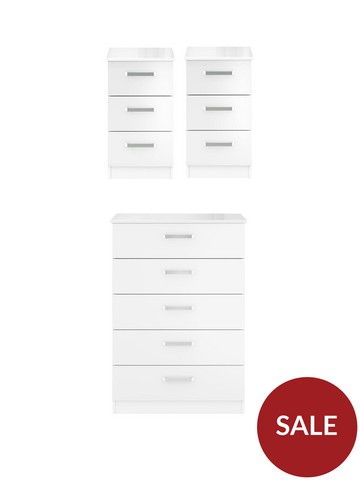 https://media.littlewoods.com/i/littlewoods/PJ9A3_SQ1_0000000559_WHITE_GLOSS_SLf/one-call-sanford-high-gloss-ready-assembled-3-piece-package-chest-of-5-drawers-and-2-bedside-chests.jpg?$180x240_retinamobilex2$&$roundel_littlewoods$&p1_img=lw_sale_2018