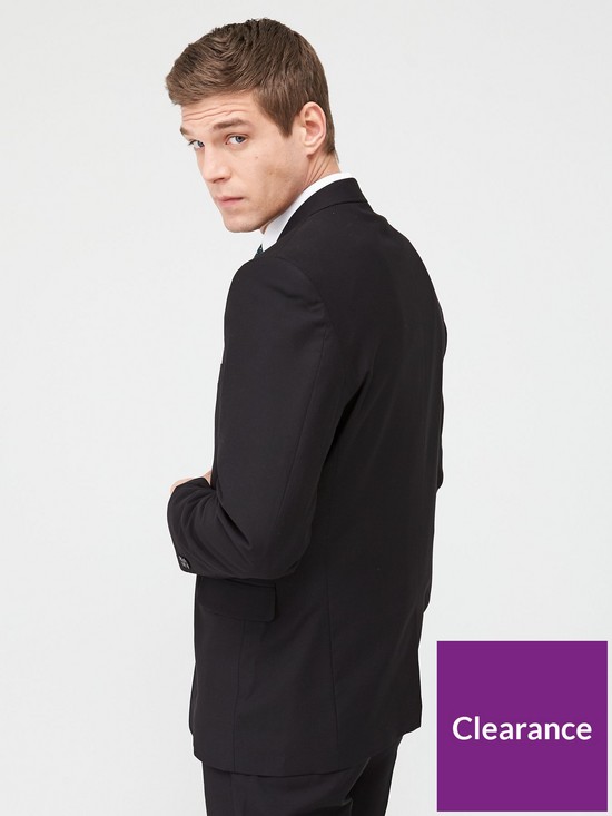 stillFront image of very-man-stretch-regular-suit-jacket-black