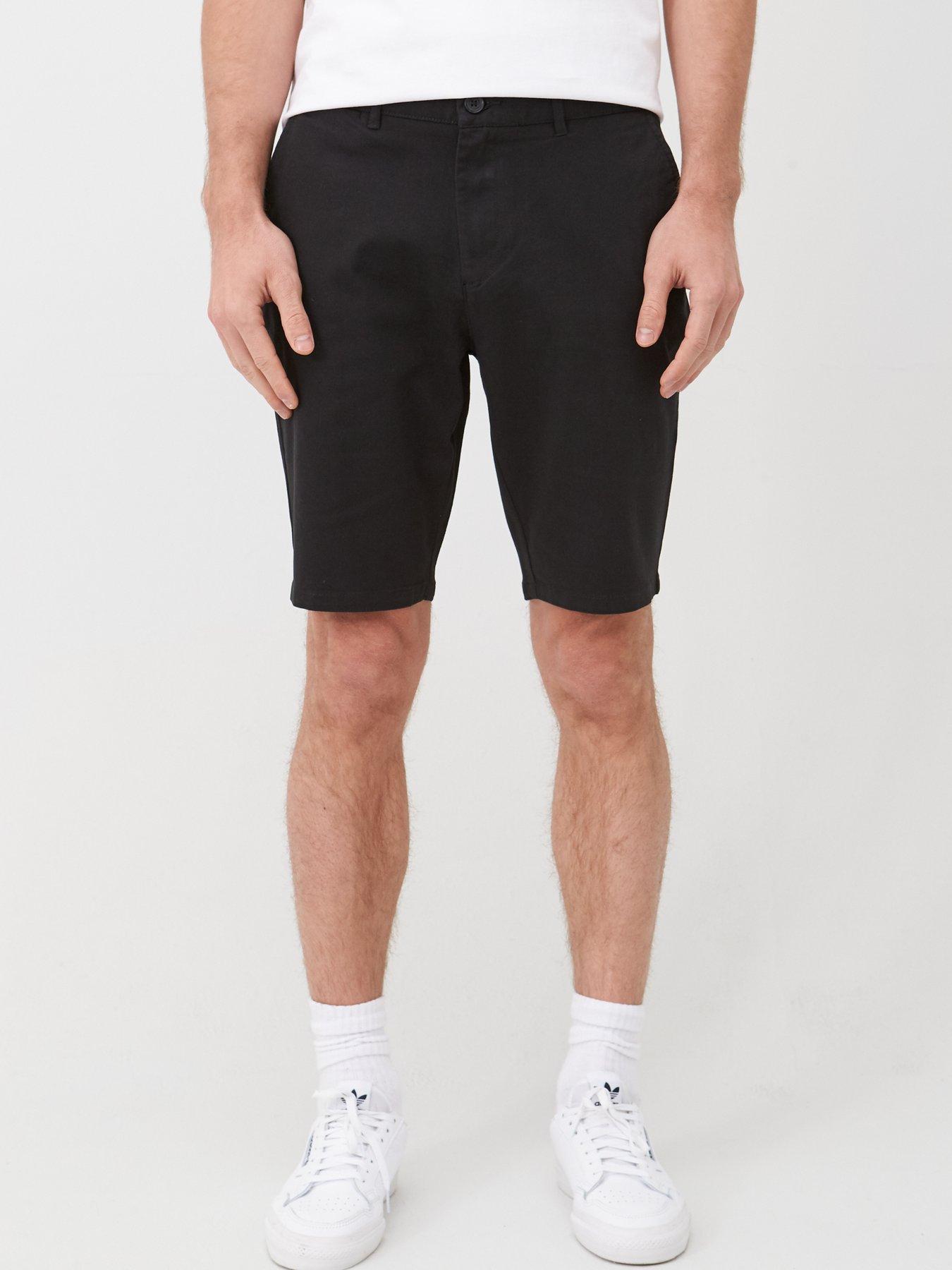 black chino shorts