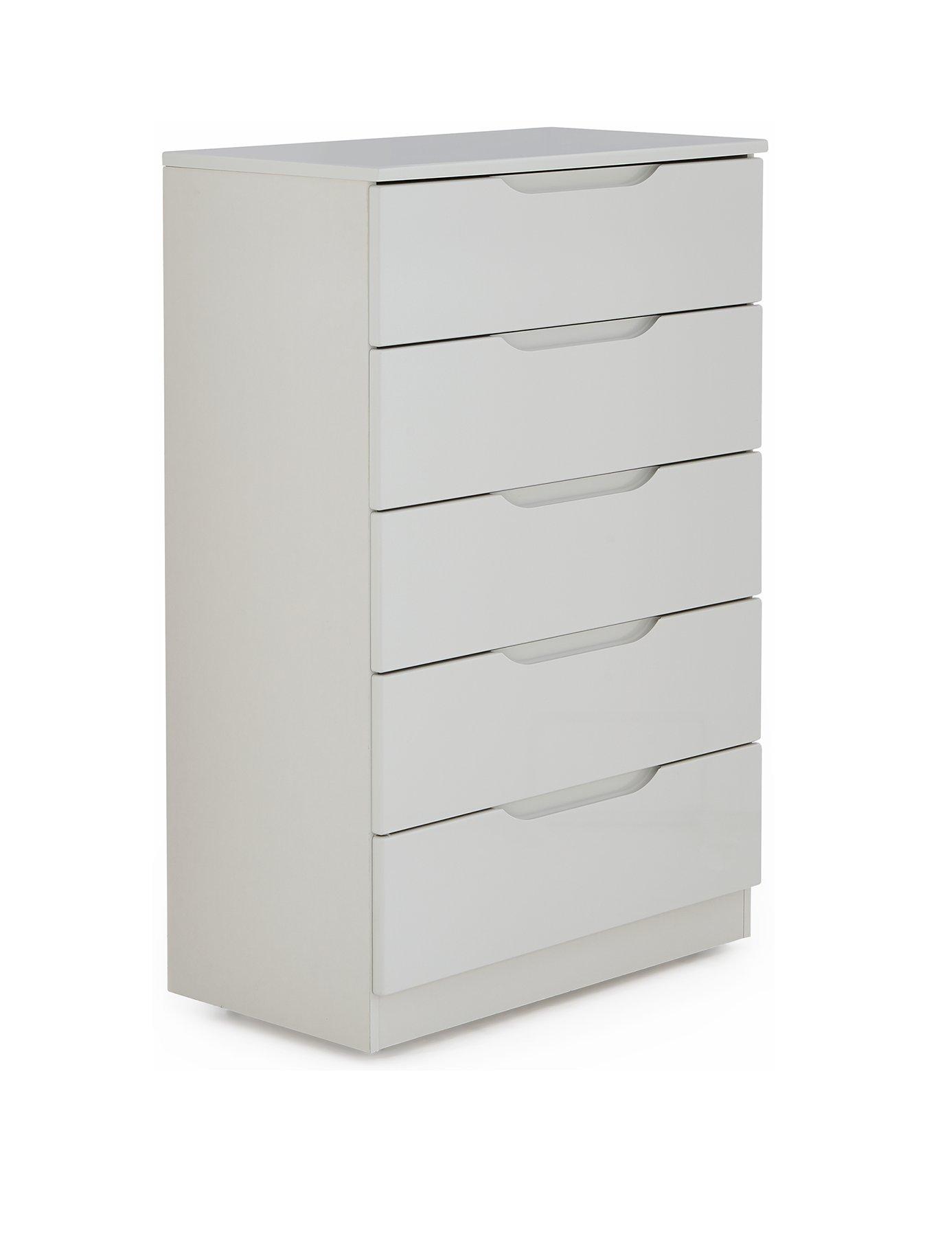  image of one-call-monaco-ready-assemblednbsp3-piece-gloss-package-5-drawer-chest-and-2-bedside-chestsnbsp--express-delivery-availablebr-nbsp