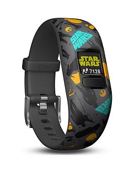 Garmin   Vivofit Jr. 2 - Star Wars The Resistance Fitness Activity Tracker For Kids - Adjustable Band - Grey And Yellow