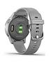  image of garmin-vivoactive-4s-smaller-sized-gps-smartwatch-features-music-body-energy-monitoring-animated-workouts-pulsenbspox-sensors-and-more-powder-graysilver