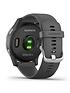  image of garmin-vivoactive-4-gps-smartwatch-features-music-body-energy-monitoring-animated-workouts-pulse-ox-sensors-and-more-shadow-graysilver