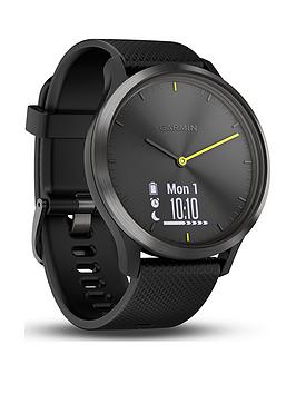 Garmin Garmin Vivomove Hr Hybrid Smartwatch - Large - Black Picture