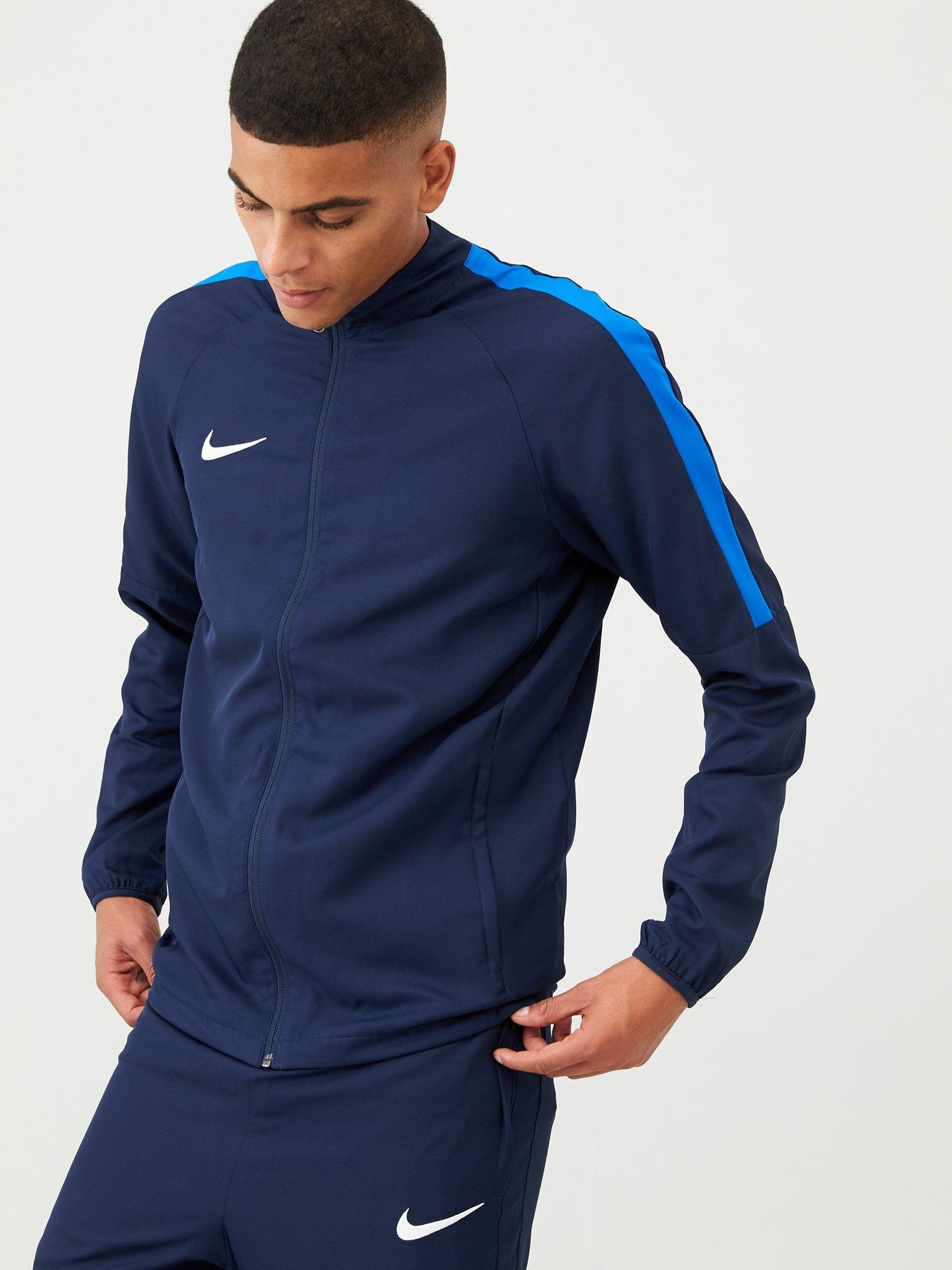 all blue nike tracksuit