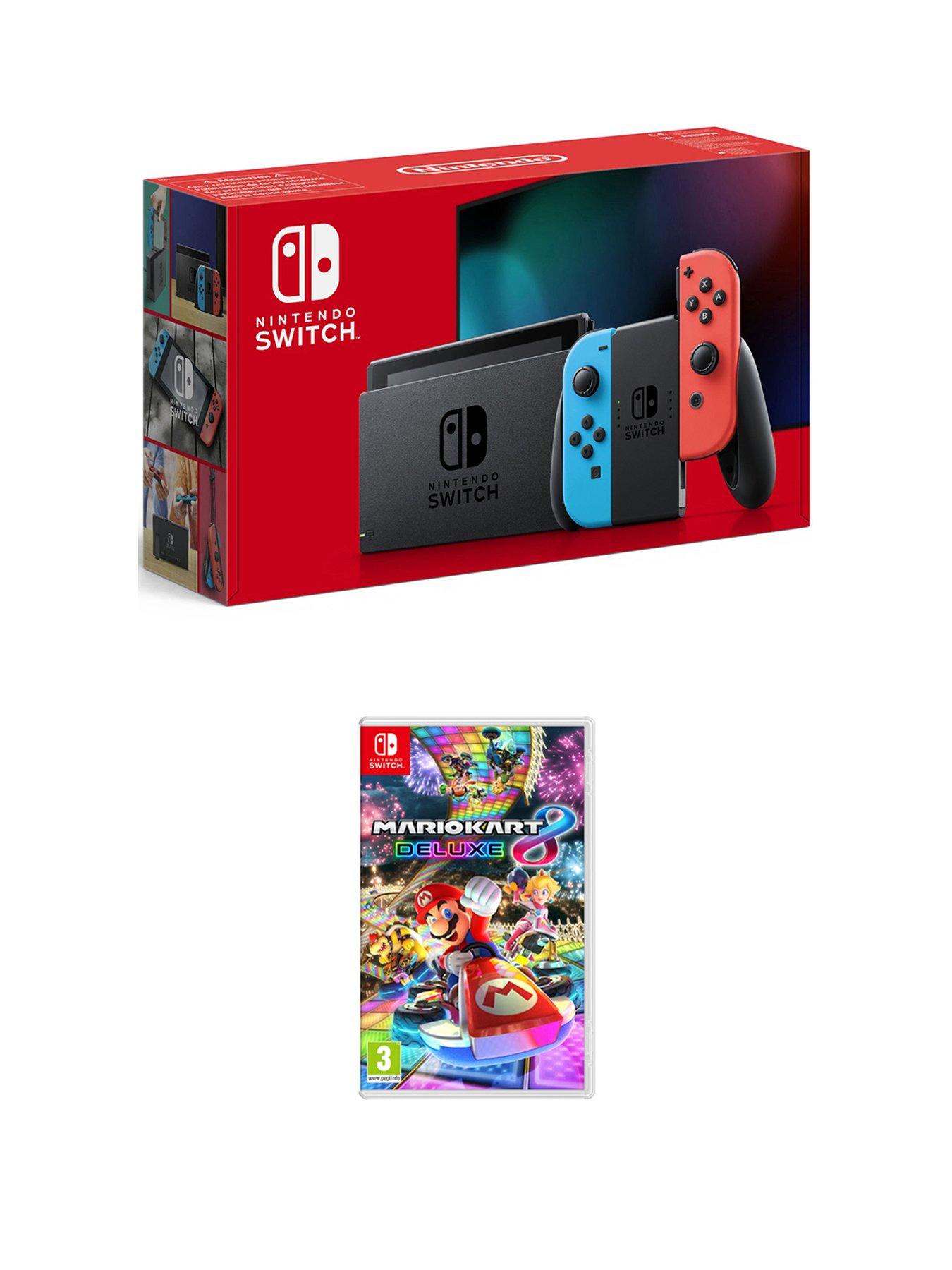 nintendo switch console with mario