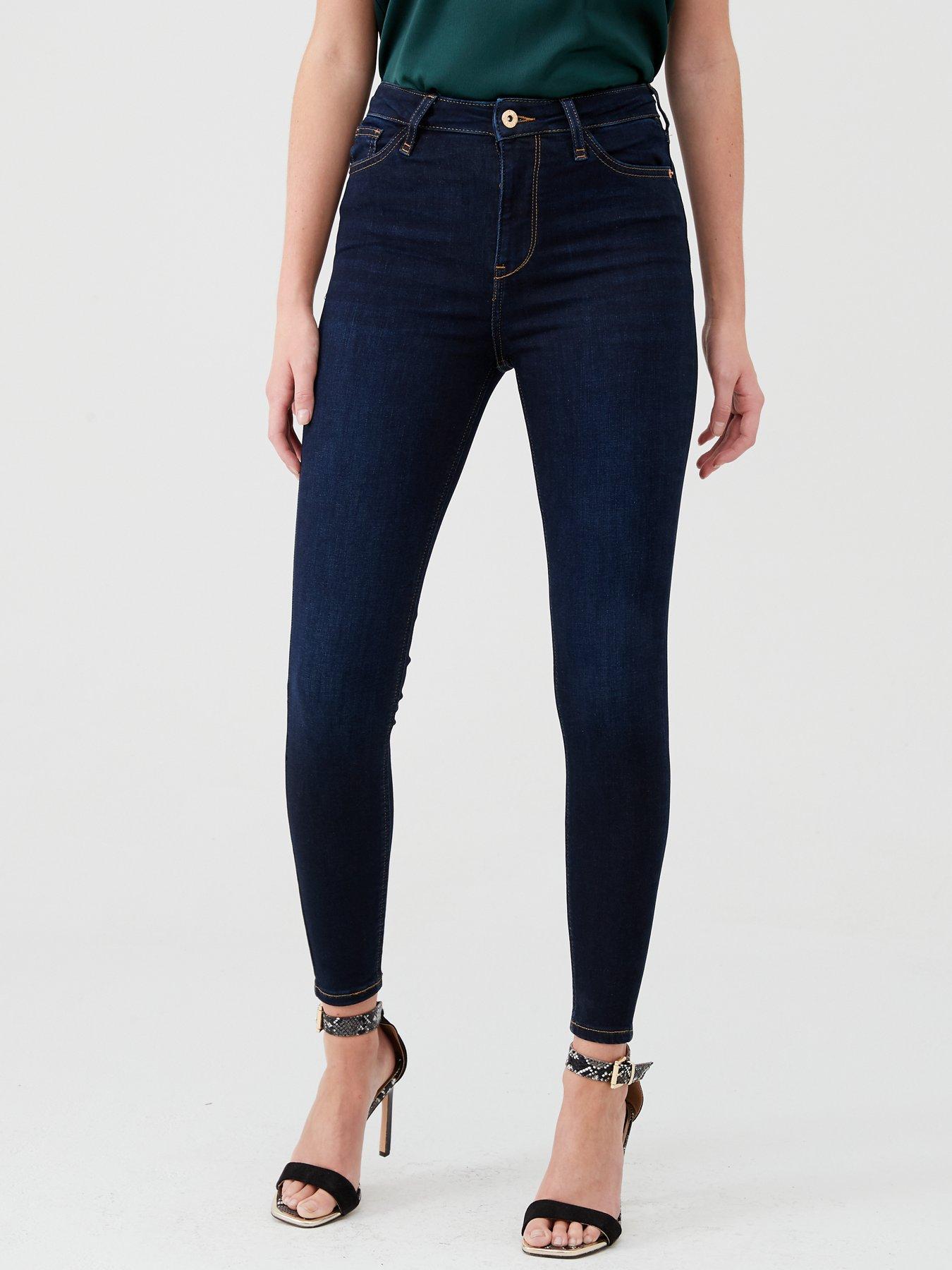 river island dark blue jeans