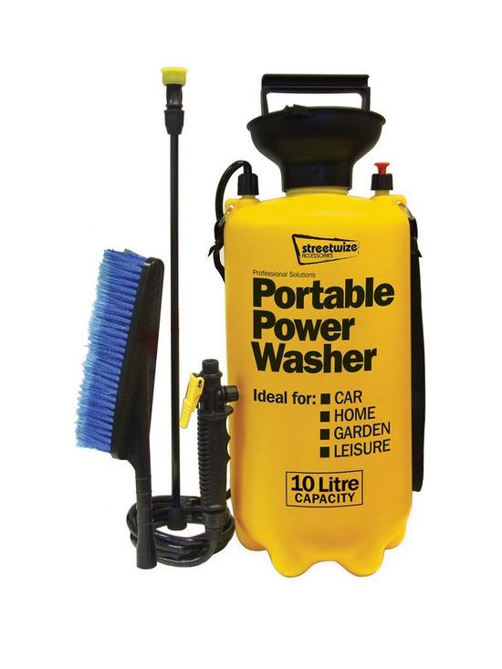 front image of streetwize-accessories-portawasherportable-power-sprayer-10l