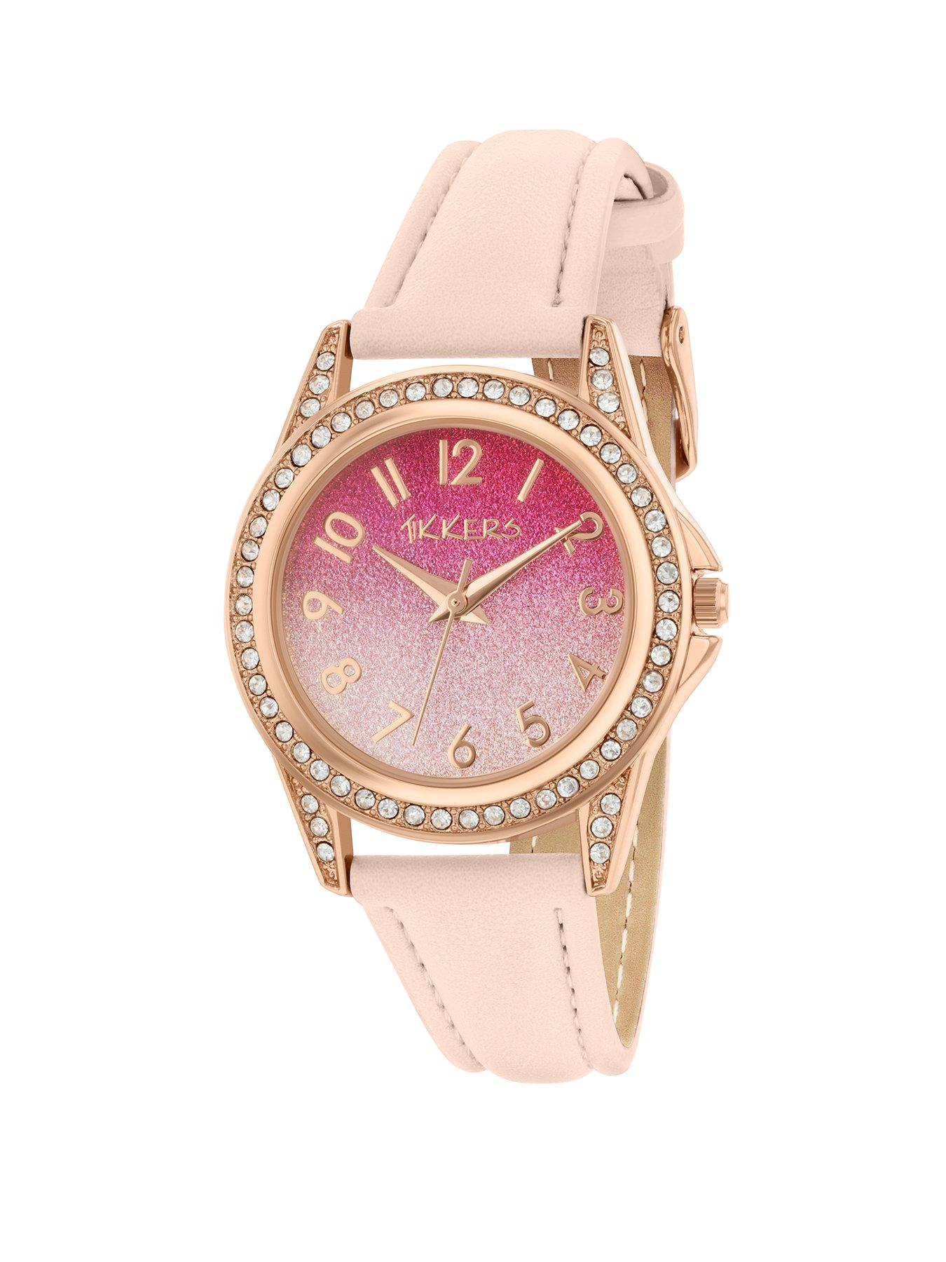 kids rose gold watch