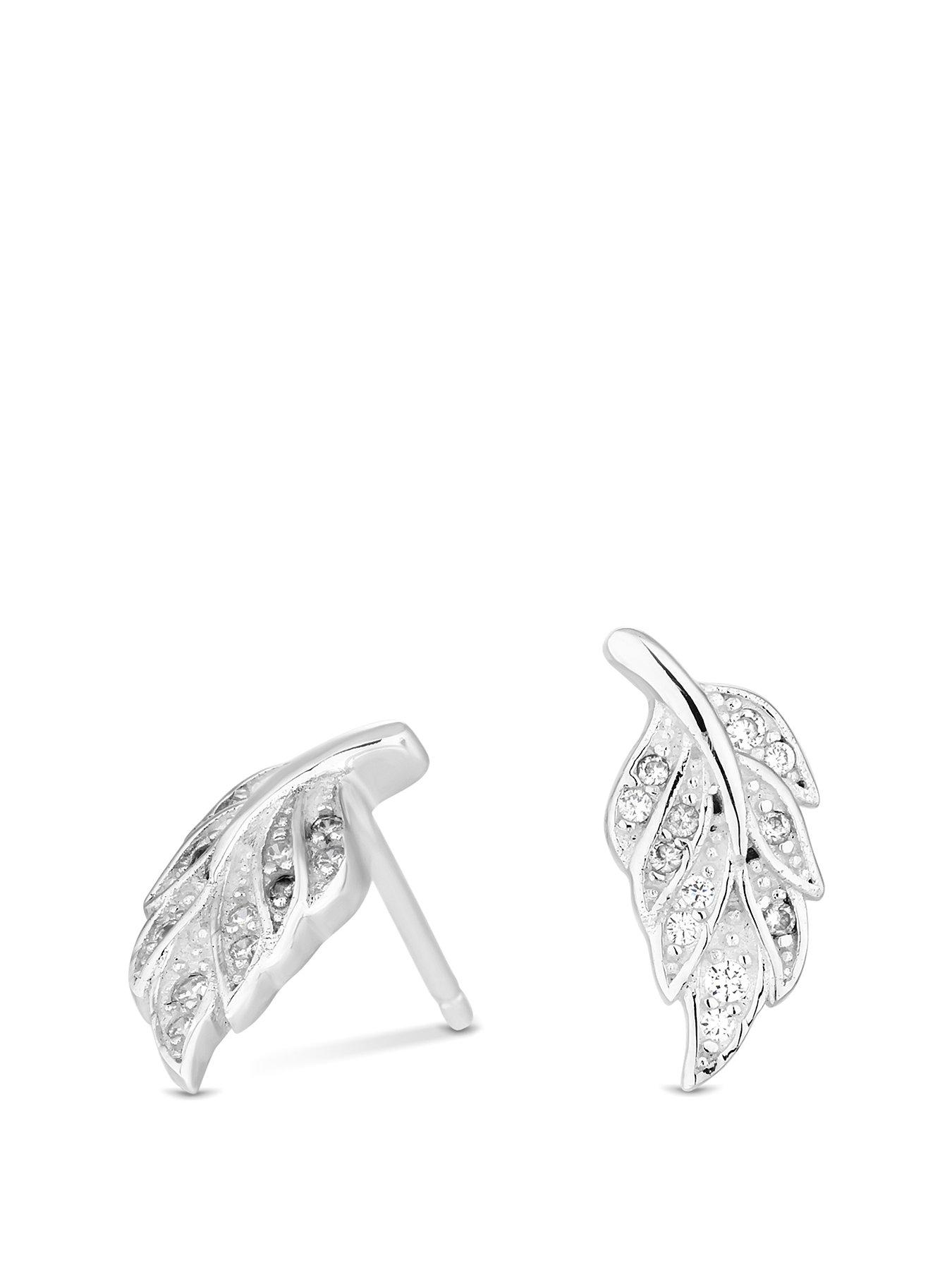 #BUY 1 GET 2nd FREE 925 Sterling Silver Double Curved Beads Dangle Earrings Z409
