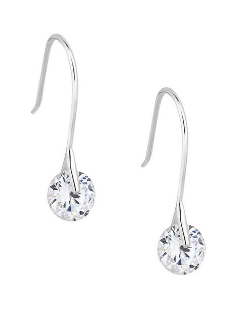 simply-silver-sterling-silver-925-with-cubic-zirconia-round-brilliant-drop-earrings